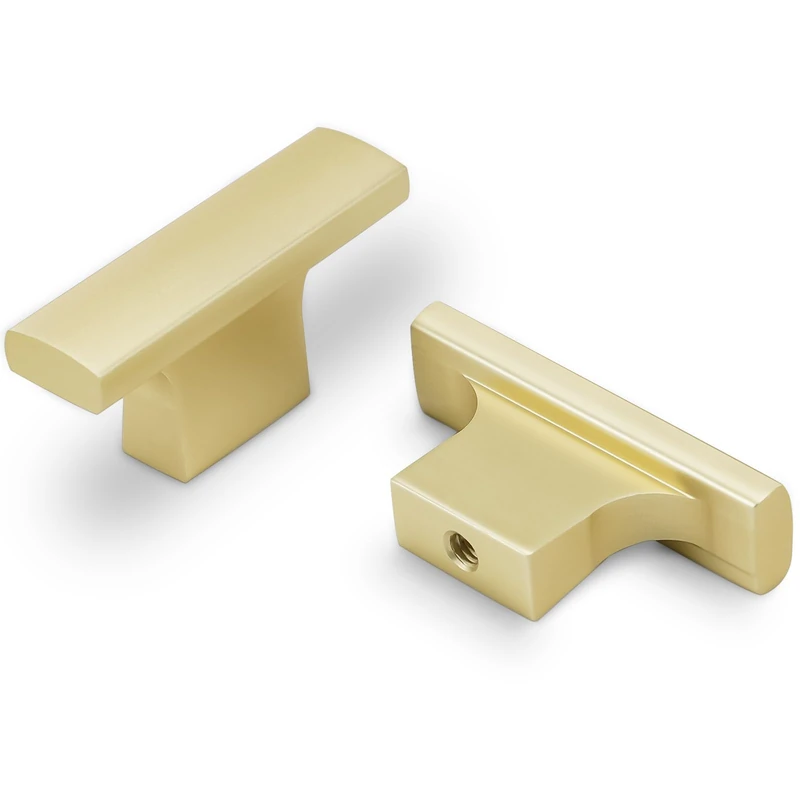 Amasideca 30 Pack Brushed Gold Kitchen Cabinet Knobs Gold Drawer Kitchen Hardware Solid Cupboard Knobs Drawer Knobs