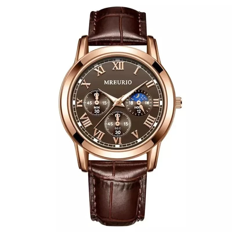 Men's Watch, Business Casual Day Date Analogue Quartz Men Dress Wrist Watch