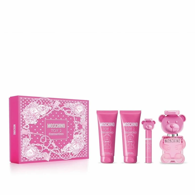 Moschino Toy 2 Bubblegum Eau de Toilette 100ml Gift Set 2024 (Contains 100ml EDT, 100ml Body Lotion, 100ml Shower Gel and 10ml Travel Spray) - Image 1