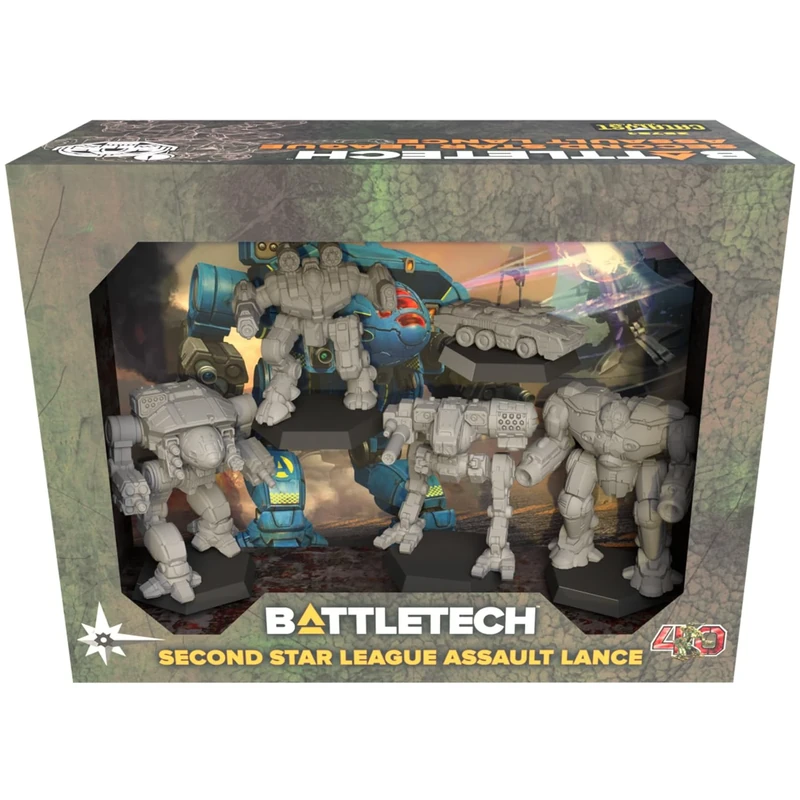 BattleTech | Miniatures | Second Star League Assault Lance | Expansion | Miniature Game | Catalyst Game Labs | Ages 14+
