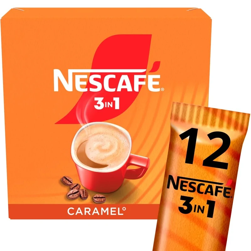 NESCAFÉ 3 IN 1's Caramel (1 Pack 12 Drinks)