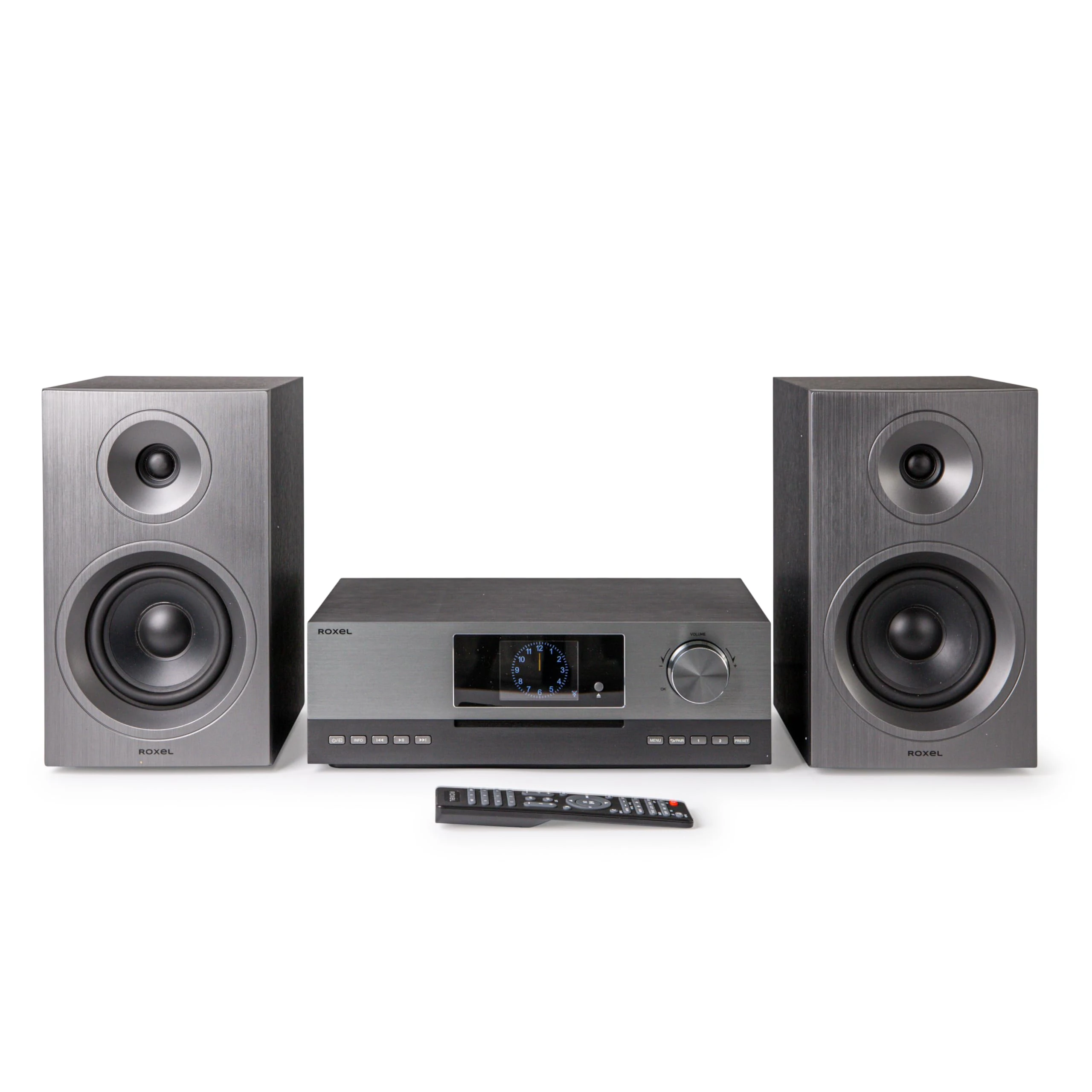 Roxel Pulse Internet Radio All in One HIFI CD Player with DAB+| WiFi Enabled | Spotify Connect & Podcasts | BT Audio Streaming | FM Radio |100W RMS | HDMI ARC | LCD | USB