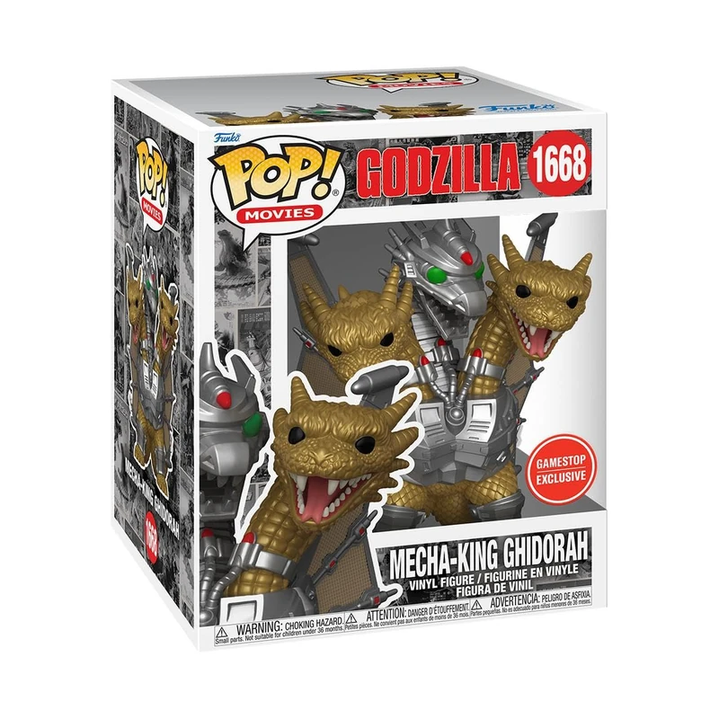 Funko Pop Godzilla vs. King Ghidorah (1991) 6" Pop! Vinyl Figure 70th Anniversary by Mecha-King Ghidorah