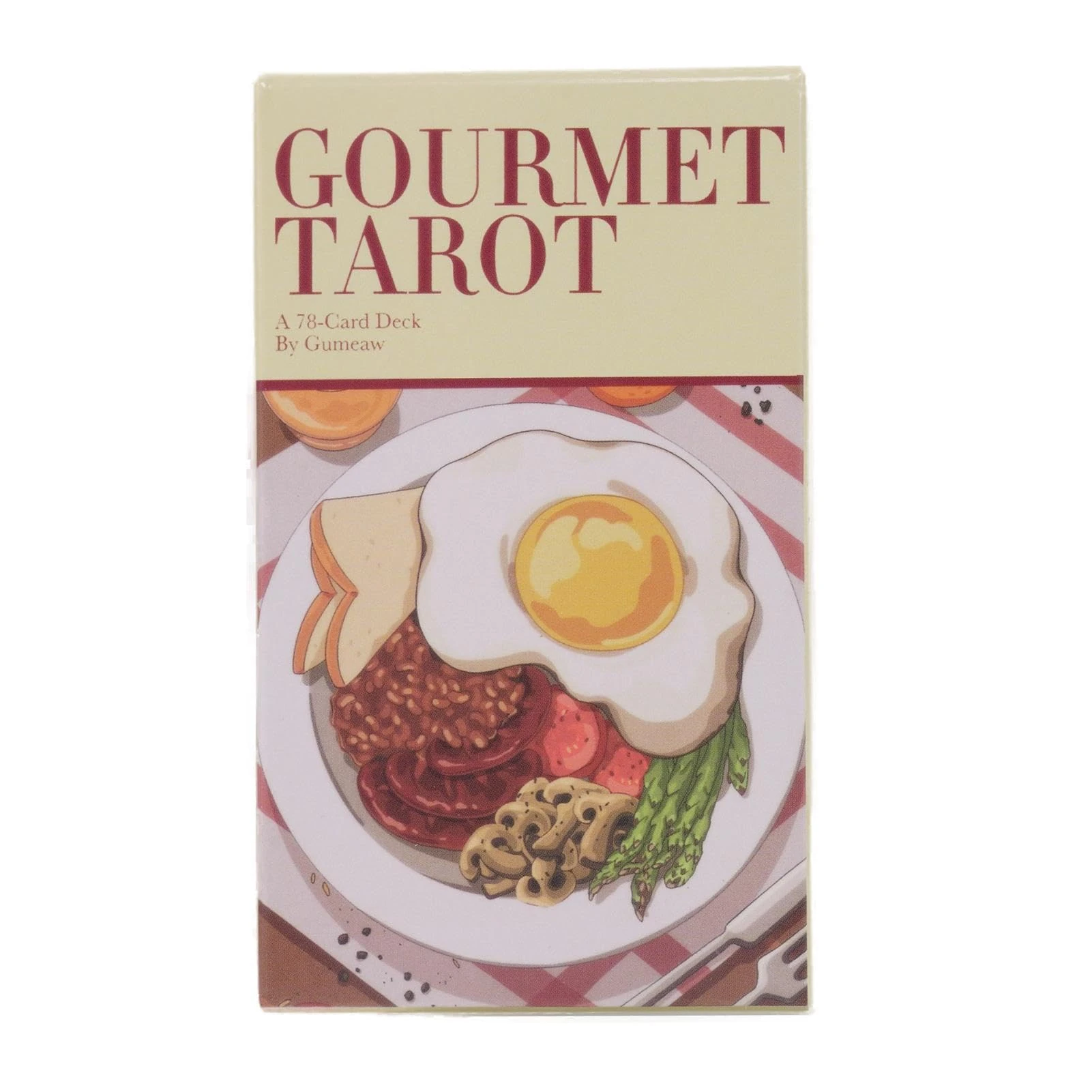 Fruusv Gourmet Tarot Deck, 78-Card Tarot Set, Food Tarot Cards, Culinary Divination Set, Beginner Tarot Cards, Fortune Telling Deck, 78X Food-Themed Tarot for Beginners and Professional