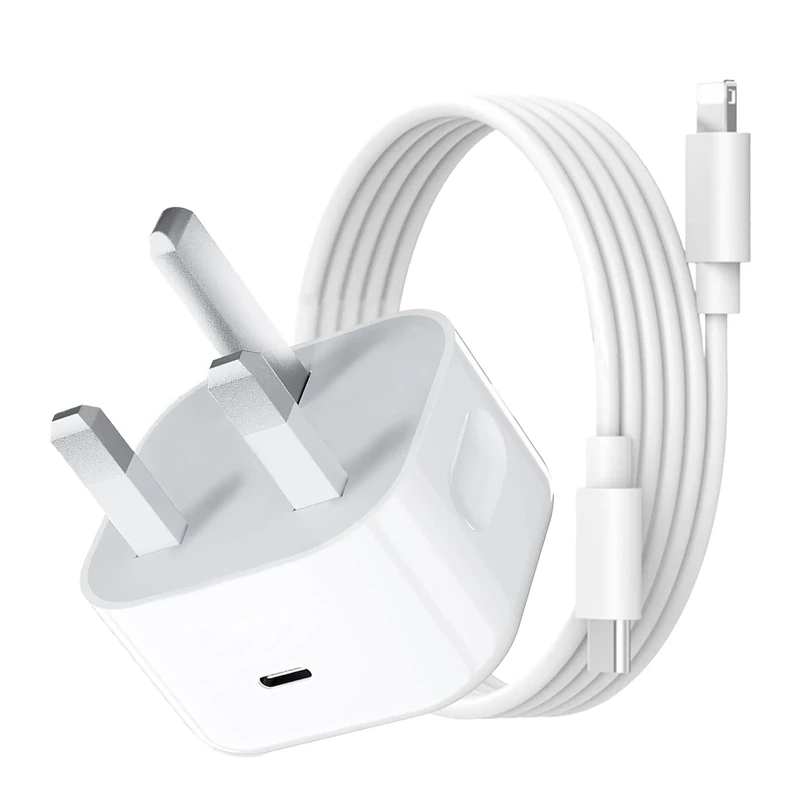 for Iphone Charger - 20W USB C Charger Fast Charge with 2M Cable,USB C Wall Plug Fast Chargers Compatible with IPhone 14/14 Plus/14 Pro/14 Pro Max/13 12 11 X XR XS SE/i Pad(Pure White)