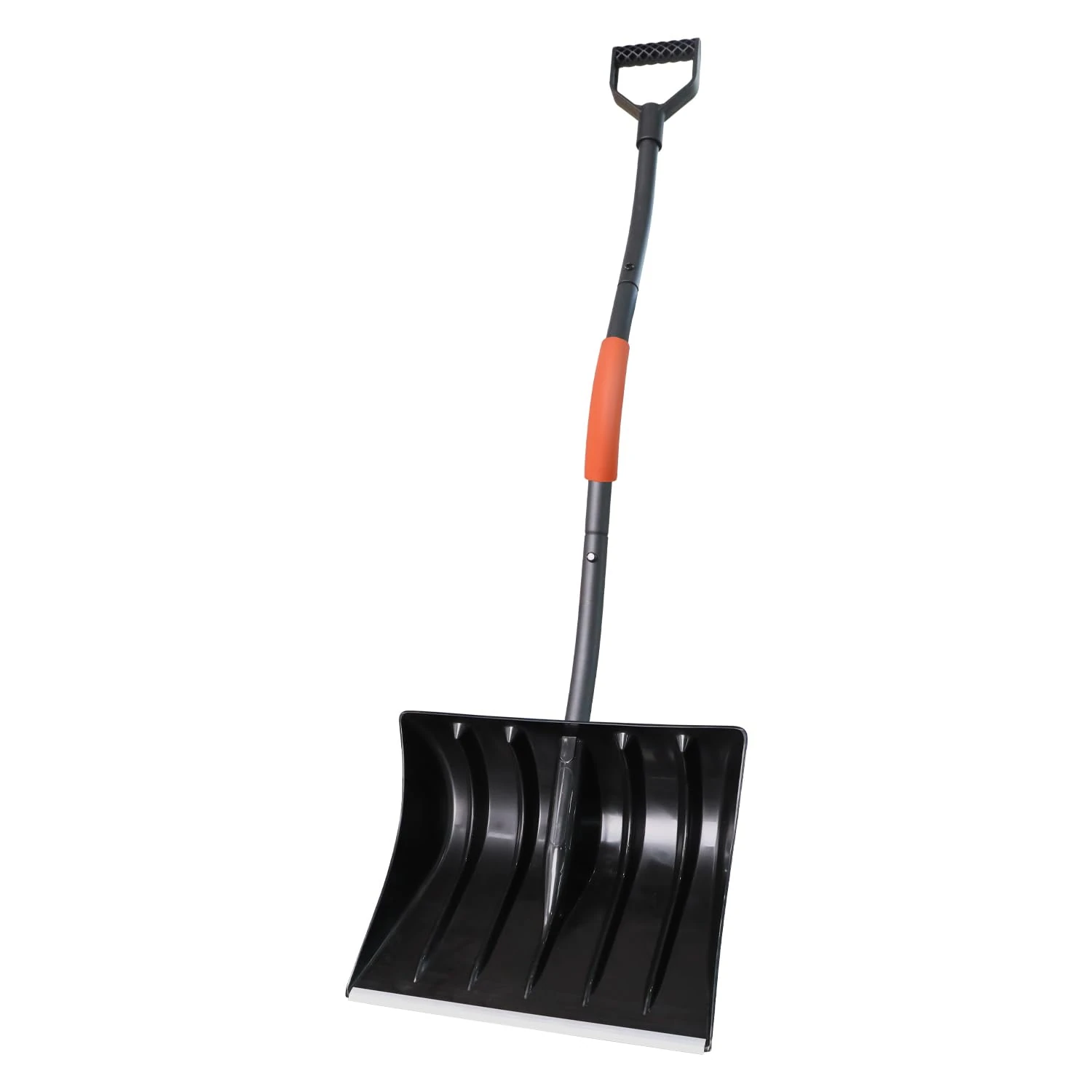 Large Capacity 48.5-Inch Snow Shovel with 16-Inch Wide Blade - Comfortable Handle for Faster and Efficient Clearing