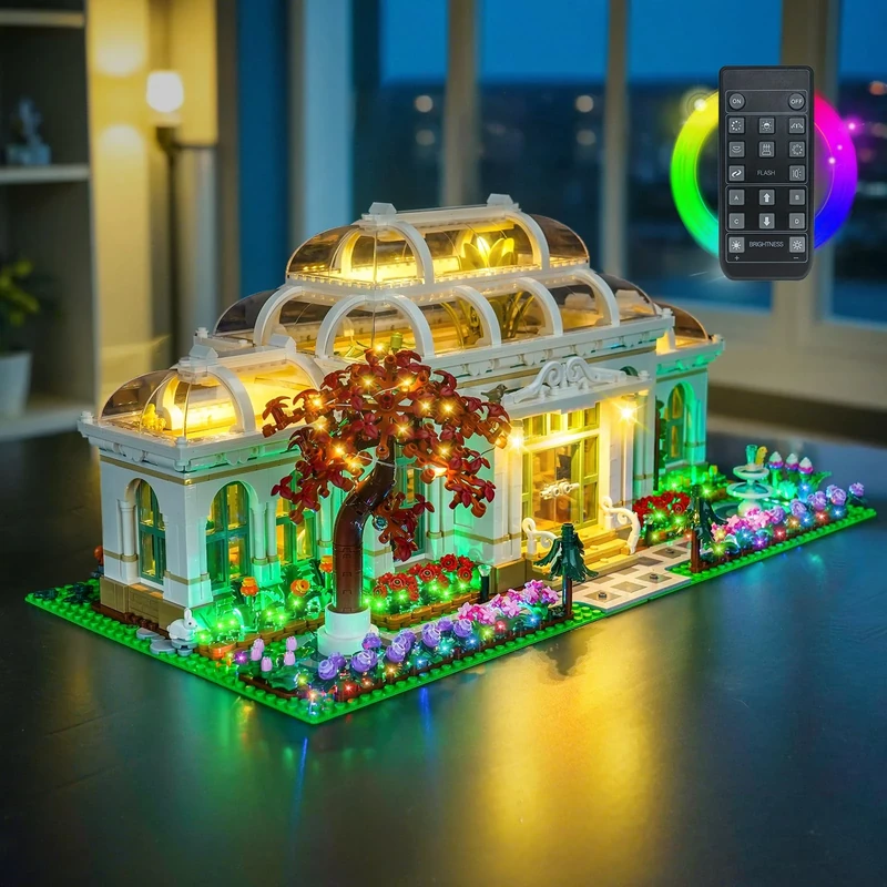 LocoLee RC Led Light Set Compatible with Lego The Botanical Garden Led Decoration Lighting Kit Compatible with Lego 21353 Building Blocks Model,Only Lights Set,No Model