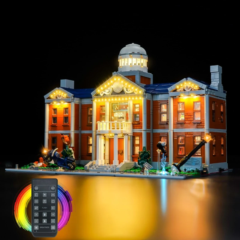 LocoLee RC Led Light Set Compatible with Lego X-Men: The X-Mansion Led Decoration Lighting Kit Compatible with Lego 76294 Building Blocks Model,Only Lights Set,No Model