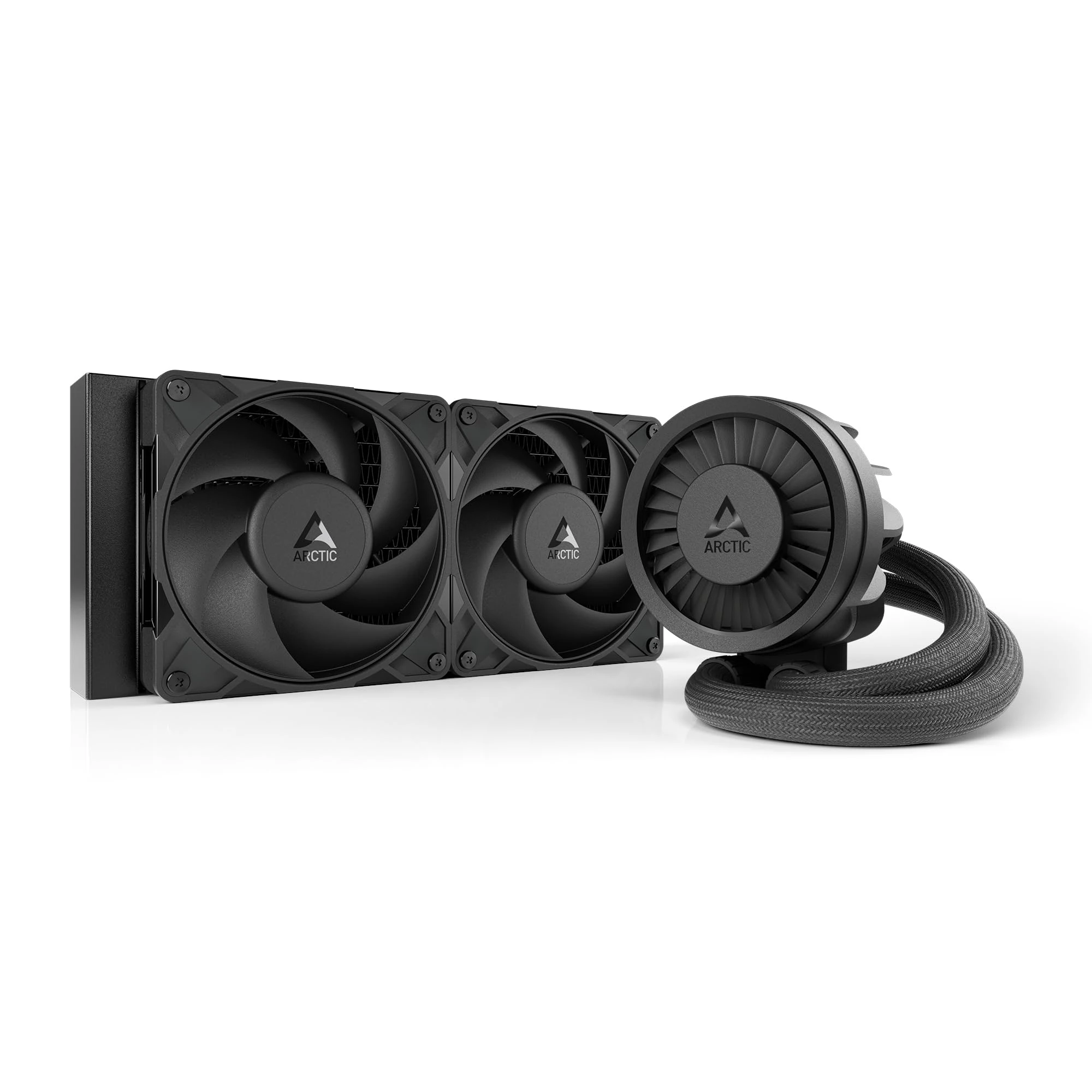 ARCTIC Liquid Freezer III Pro 240 - AIO CPU Cooler, 2 x 120 mm Water Cooling, 38 mm Radiator, PWM Pump, VRM Fan, AMD AM5/AM4, Intel LGA1851/1700 Contact Frame - Black