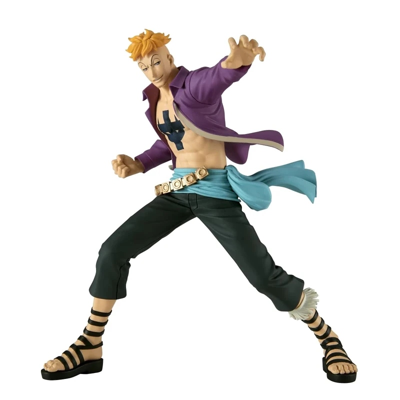 BANPRESTO Marco One Piece Battle Record Collection, 14 cm, Multicoloured, Collectible Figure, Ideal for Anime Fans