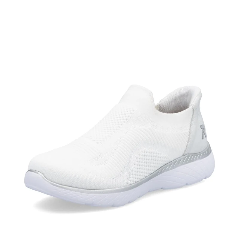 Rieker M5072 Women's Low-Top Trainers, White 80, 3.5 UK - Image 1