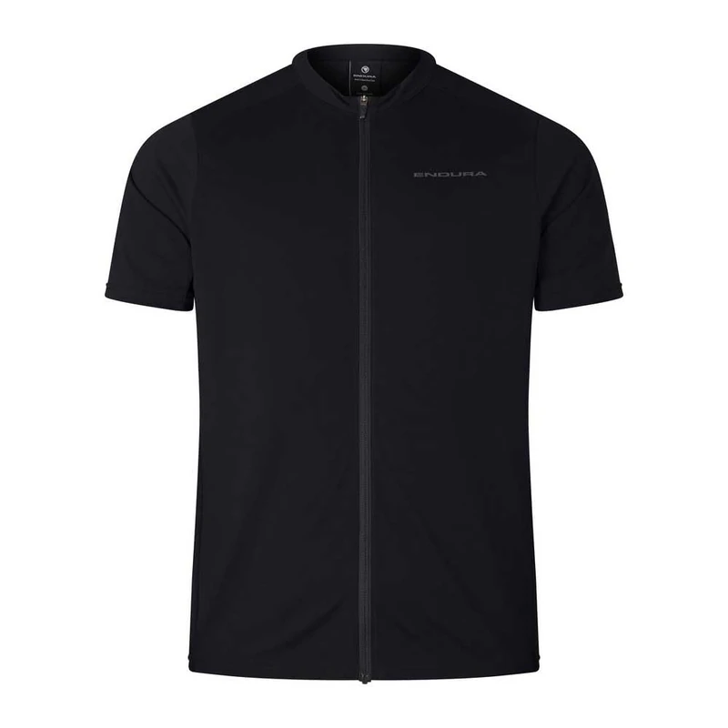 Endura Men's Loop Zipped Short Sleeve Jersey, Black, XS - Image 1