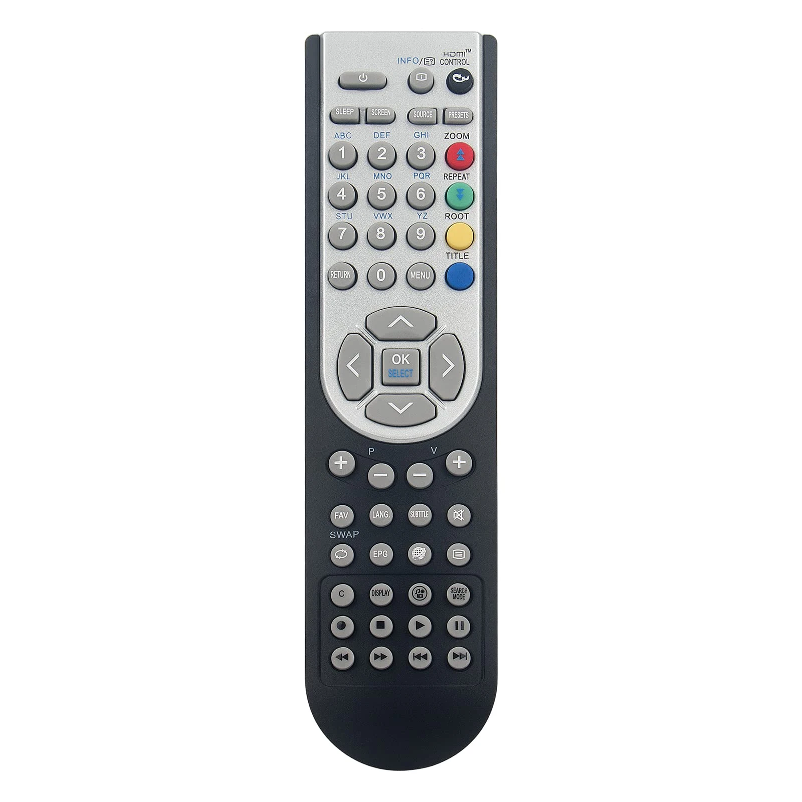 AULCMEET Remote Control,RC1900 RC 1900 New Replace Universal Remote fit for HITACHI Matsui Murphy Celcus TOSHIBA Smart TV L22DG07UA L22DG07UB L22DG07UJ L22DG07UK L22DG07U