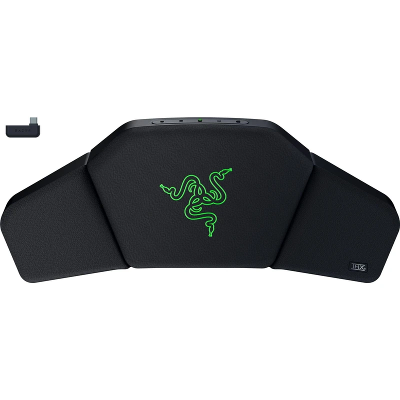 Razer Clio - THX Spatial Audio-Enabled Wireless Speaker Head Cushion (cushioned plush padding, 43mm Full-range Drivers, HyperSpeed Wireless and Bluetooth, 14 Hours of Battery Life) Black - Image 1