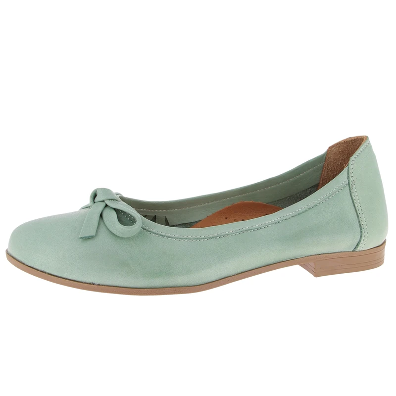 Andrea Conti Women's Ballet Flats, Peppermint, 7 UK