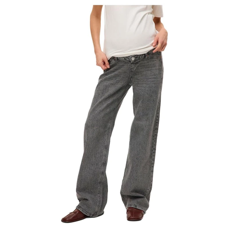 VERO MODA Women's Vmmtessa Wide Jeans Ra206 Ga Noos, Medium Grey Denim, 34W x 34L