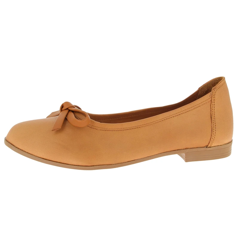 Andrea Conti Women's Damen Ballerina Ballet Flat, Brandy, 9 UK