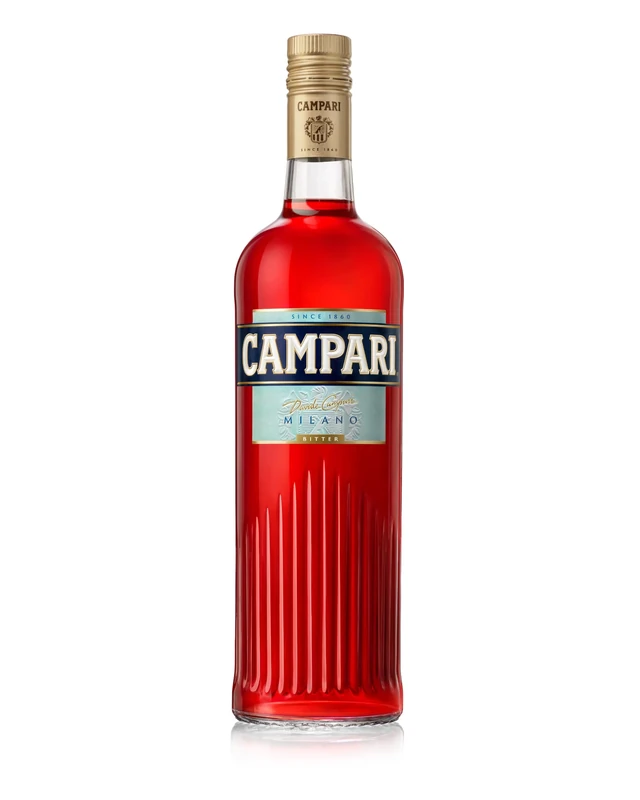 Campari Bitter 1L | 25% ABV | The iconic Italian aperitif with a bold, bittersweet flavour, perfect for Negronis