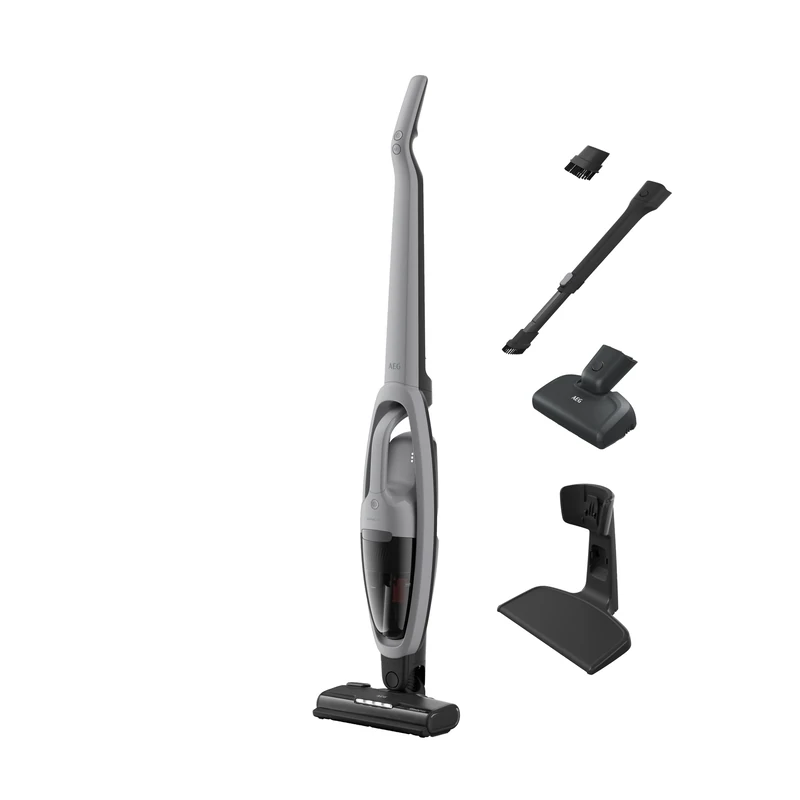 AEG 5000 Animal 2 in 1 Cordless Vacuum Cleaner AS52AB21UG, PetPro Nozzle for Animal Pet Hair, Up to 50min Runtime, All Surfaces, Lightweight & Ergonomic, Detachable Handheld Unit, 27WMotor, Urban Grey