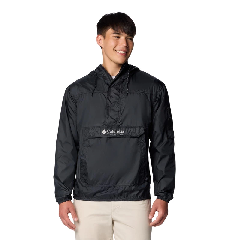 Columbia Men's Challenger 2 Windbreaker, Lightweight Windbreaker Jacket, Compass Blue, Citron Haze, XL