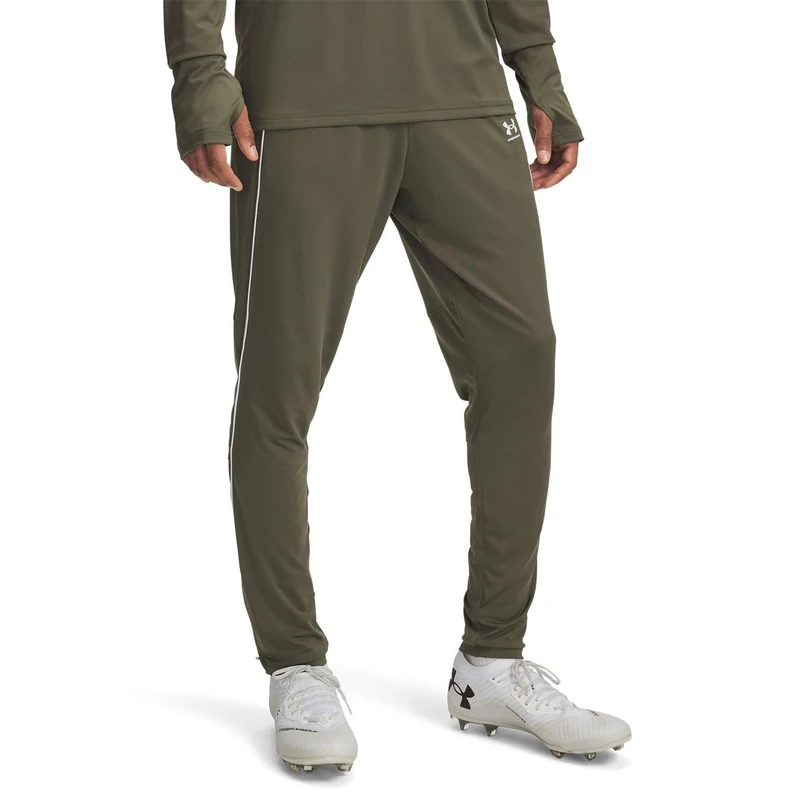 Under Armour Men's Challenger Training Pant, Stretchy and Lightweight Men's Tracksuit Bottoms. Comfortable Joggers for Training and Athletics,Marine OD Green / / White,LG