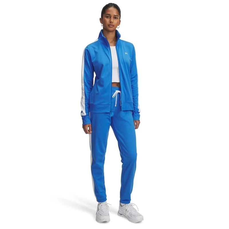 Under Armour Tricot Tracksuit - Blue Atlantis/White/White - XS