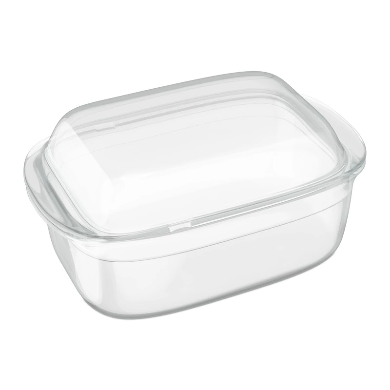 Relaxdays Baking Dish with Lid, 13 x 32.5 x 19.5 cm