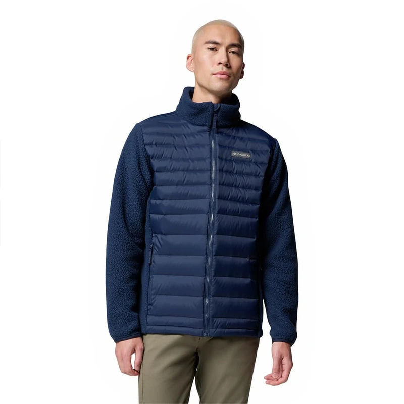 Columbia Men's Juniper Peak Hybrid Jacket, Puffer Down Jacket, Collegiate Navy, XL