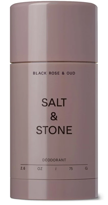 SALT & STONE Aluminum Free Deodorant | Extra Strength 48 Hour Protection for Women & Men | Made with Seaweed Extracts, Shea Butter & Prebiotics (Black Rose & Oud)