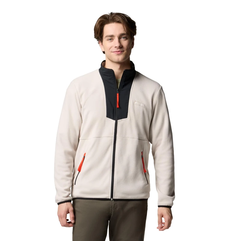 Columbia Men's Sequoia Grove Full Zip Fleece, Full Zip Fleece Jacket, Dark Stone/Black, X-Large