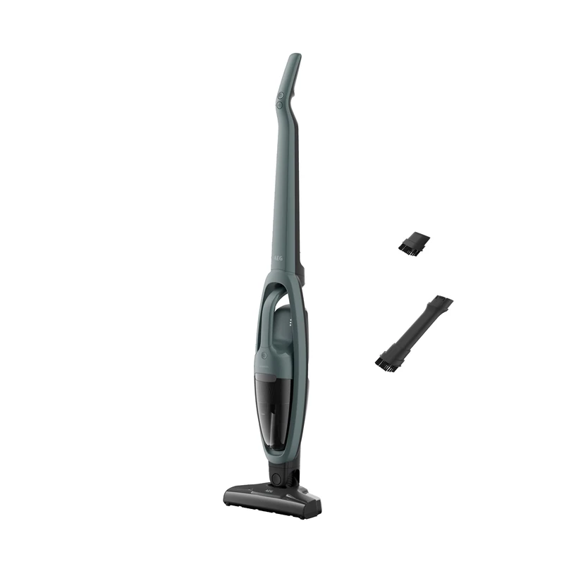 AEG 5000 2 in 1 Cordless Vacuum Cleaner AS52CB18OG, Up to 45min Runtime, Lightweight and Ergonomic, Powerful Suction, All Surfaces, Detachable Handheld Unit, Innovative dust bin design, Ocean Green