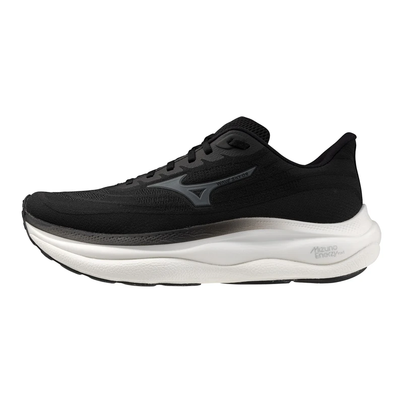 Mizuno Wave Sky 9 Mens Running Shoe, Black-Metallic Grey, 8.5 UK