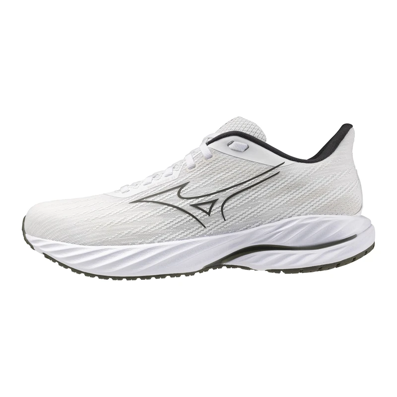 Mizuno Men's Wave Inspire 21 Running Shoe, White-Grape Leaf, 8.5 UK