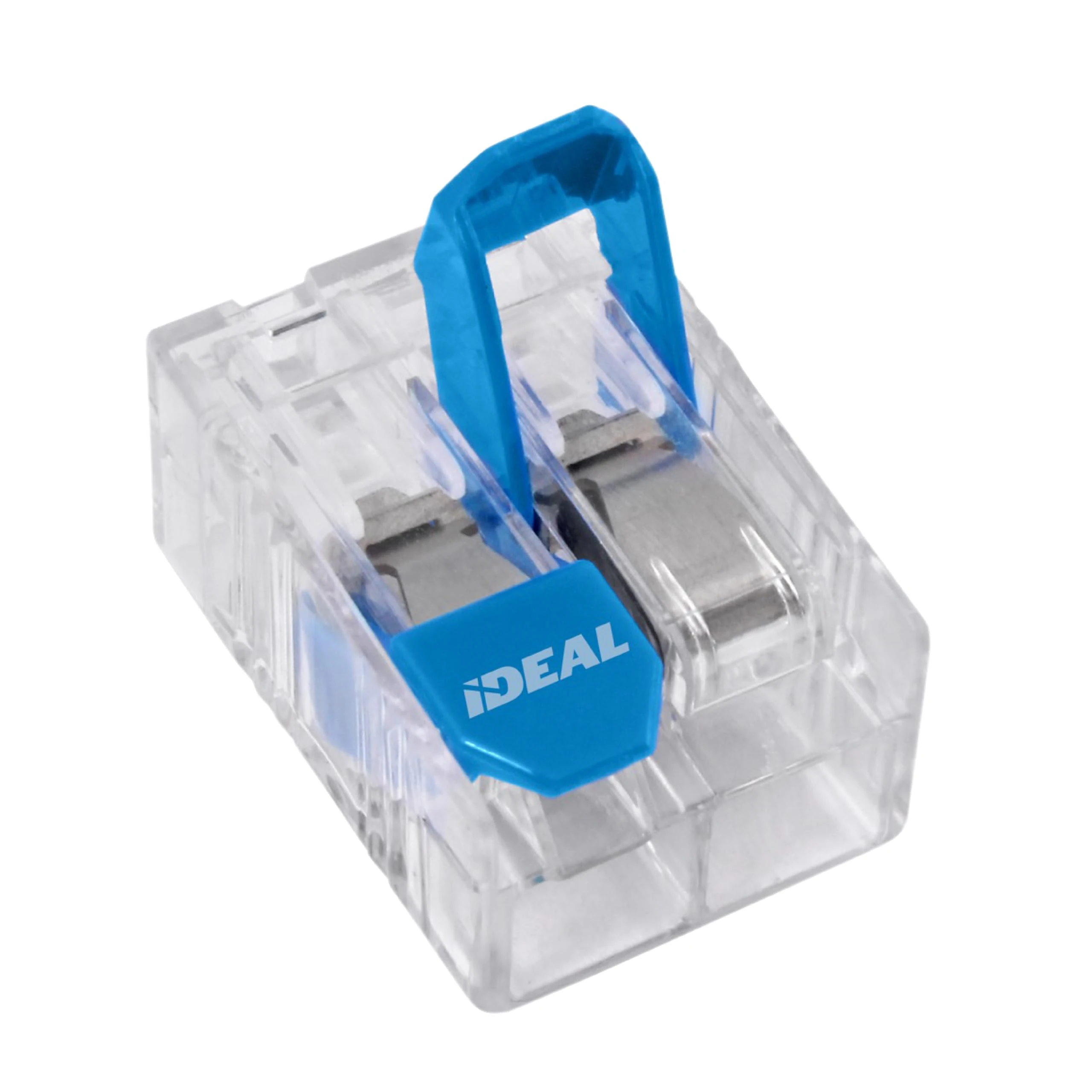 Ideal Electrical in-Sure Lever Wire Connector,10 AWG, 2-Port(30-16L32), Box of 1000—Compact Releasable Connectors for Solid and Stranded Wires
