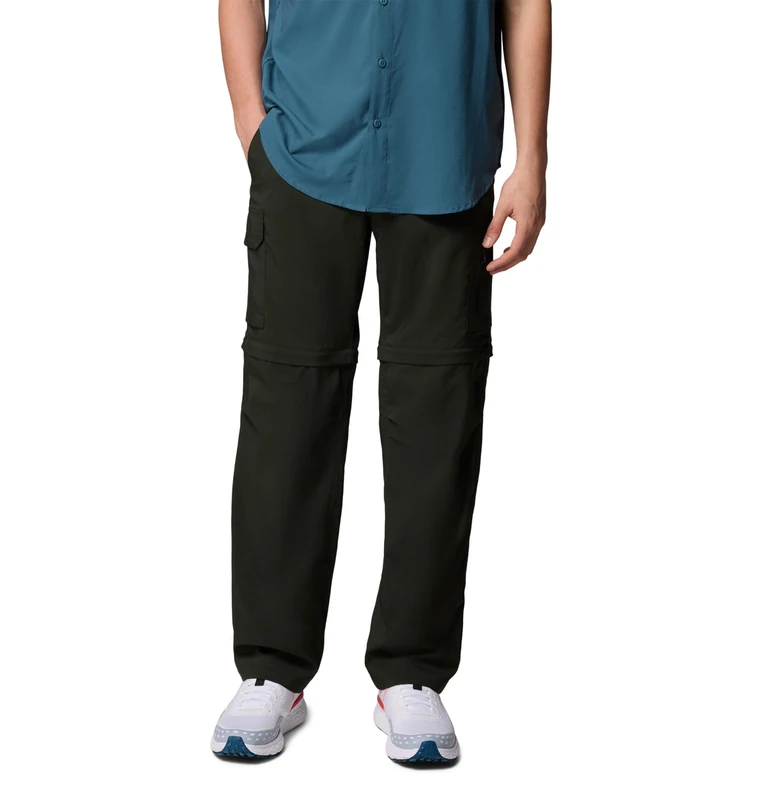 Columbia Men's Silver Ridge Utility Convertible Pant, Hiking Convertible Trousers, Greenscape, 38 Waist x 32 Length