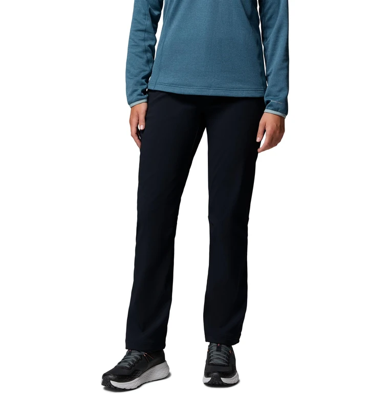 Columbia Women's Back Beauty Warm Softshell Pant, Softshell Hiking Trousers, Black, 16 Short