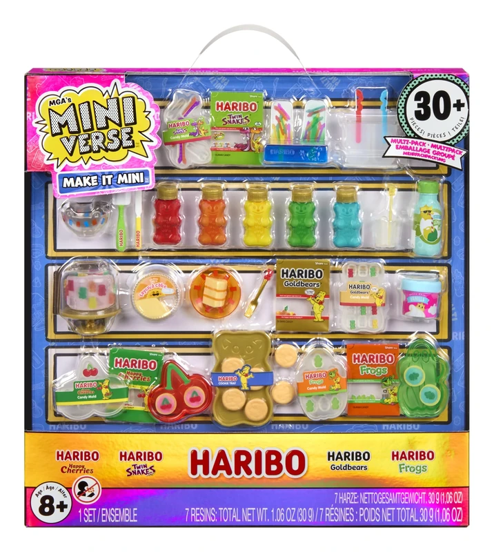 MGA’s Miniverse Make It Mini Haribo Multipack – Mini Collectables, DIY Resin Play, Replica Candy, Mix & Match Creations, NOT Edible – For Collectors, Ages 8+ Years, Primary Colors