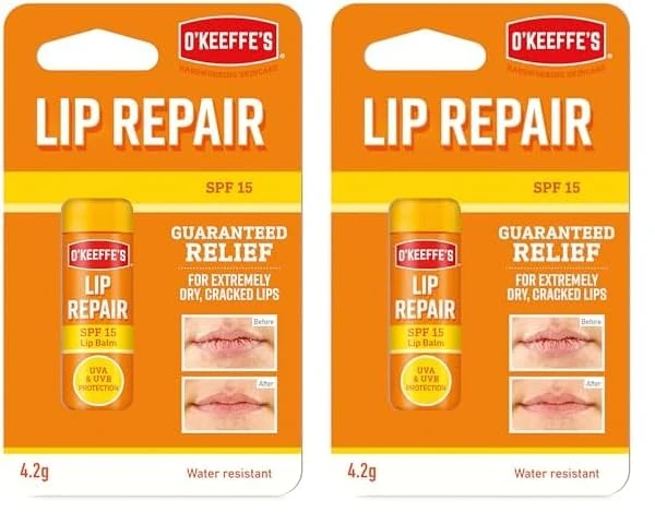 O'Keeffe's Lip Repair and Protect SPF15 4.2g (Pack of 2)