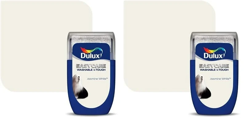 Dulux Easycare Washable & Tough Tester Paint, Jasmine White, 30 ml (Pack of 2)