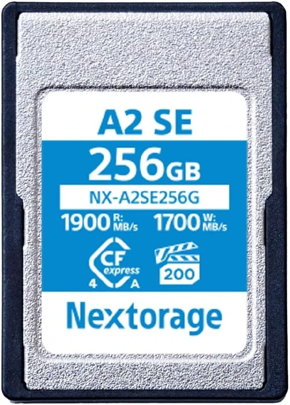 Nextorage 256GB CFexpress 4.0 Type A VPG 200 Japanese brand Sony Alpha camera compatible Memory card NX-A2SE256G Max write speed 1700MB/s Max read speed 1900MB/s