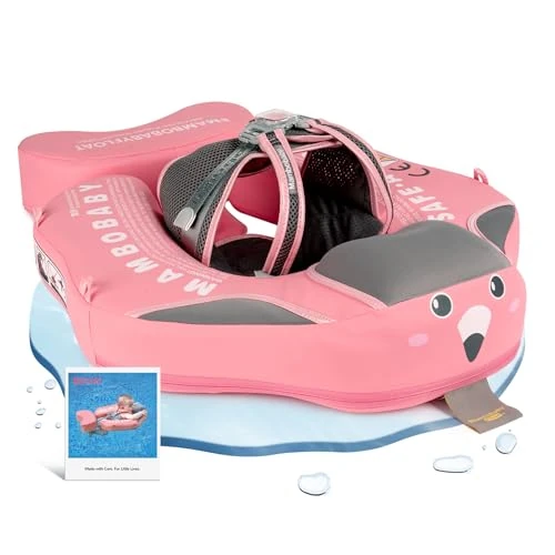 HECCEI Swimming Aid Baby Mambobaby Non-Inflatable Swimming Ring 3-24 Months Skin-friendly Swimming Hoop Baby Perfect Swimming Trainer Swimming Float for Children