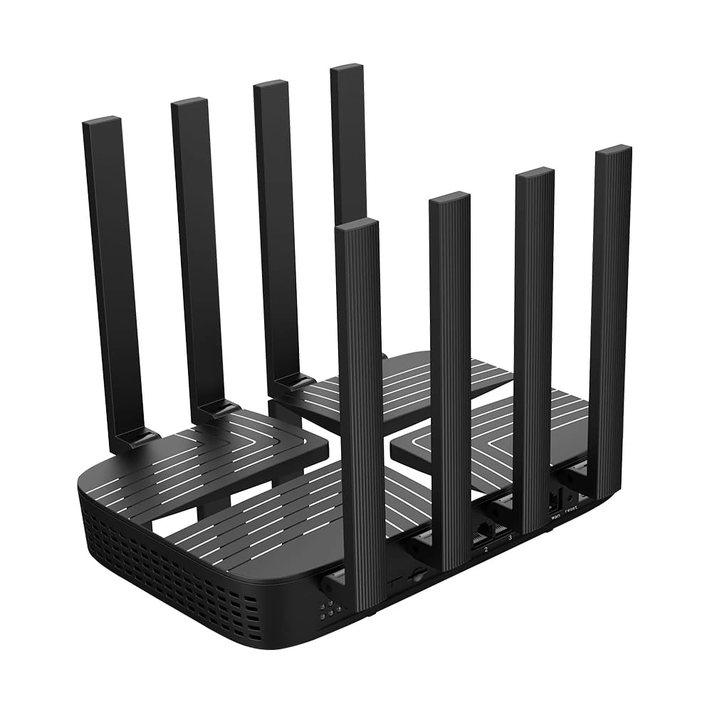 Zbtlink 4G LTE Router with Dual SIM Card Slot Unlocked, MU-MIMO Dual Band WiFi 6 Cellular Router with All Gigabit Ports and USB 3.0, 8 x 5dBi Antennas, Easy MESH (4G dual mode dual SIM)