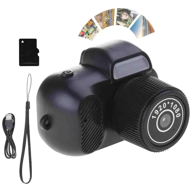 Tiny Nostalgia Cam,Mini Retro Camera,Mini Camera Keychain,Tiny Keychain Camera,Tiny Digital Camera Keychain,Tiny Camera Keychain, Compact 1080p Hd Retro Mini Camera,Keychain Mini Camera (128GB)