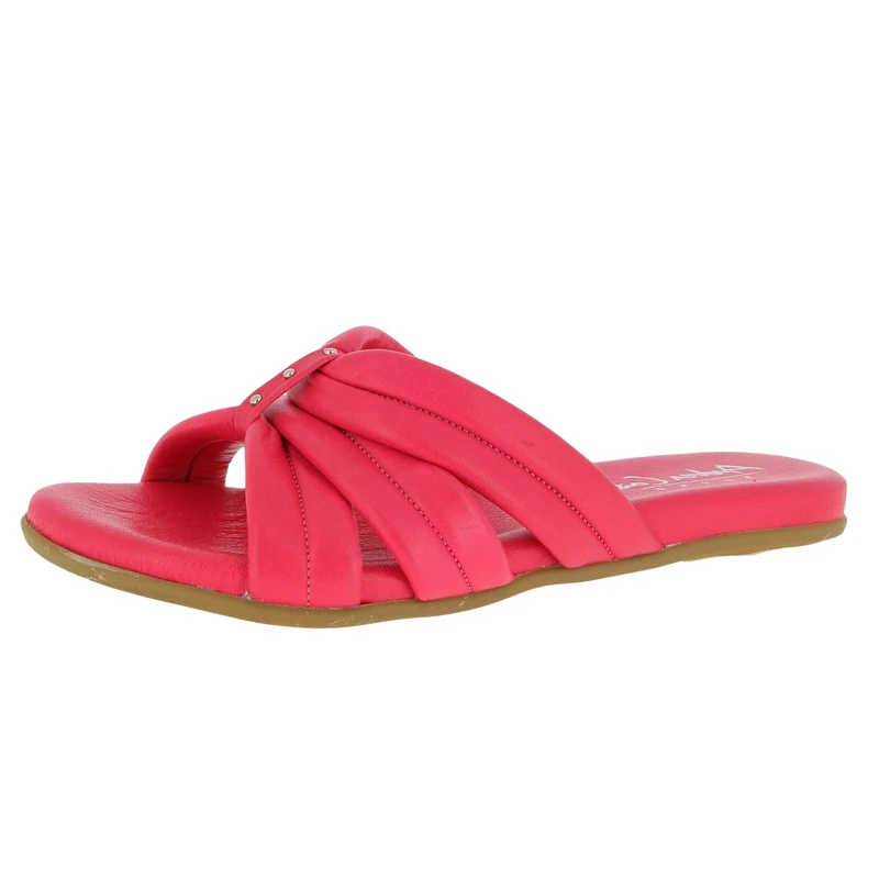 Andrea Conti Women's Mules Flat Slippers, magenta, 8 UK - Image 1