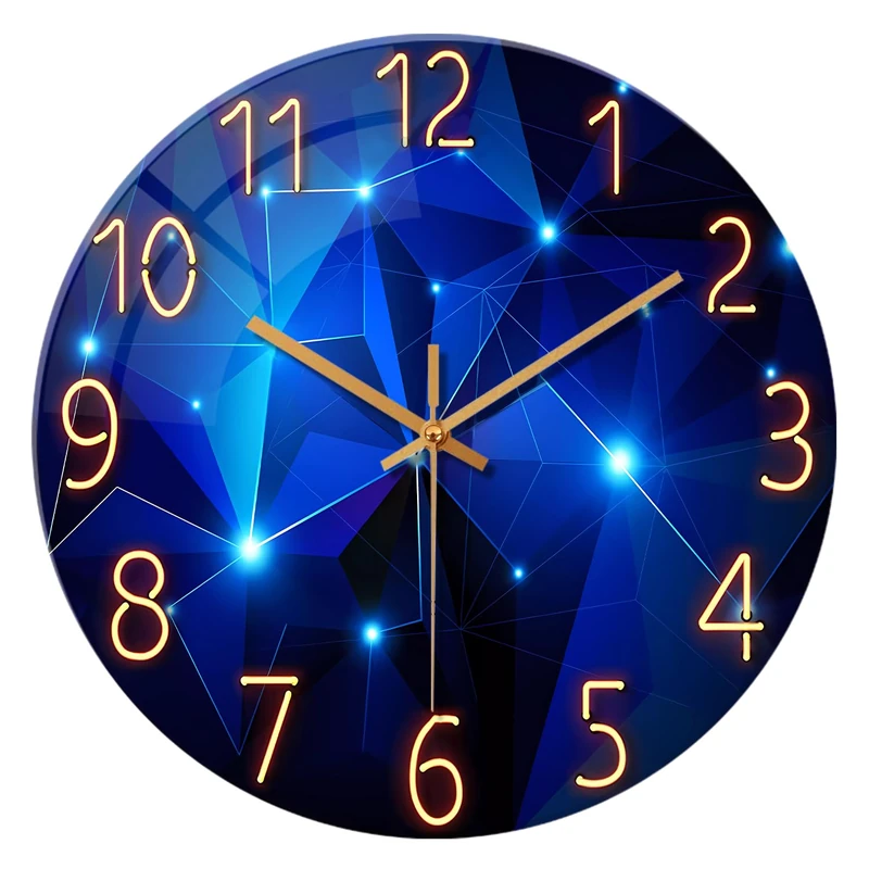 Constantplanet Extra Large Glass Wall Clocks Battery Operated 24 Inch