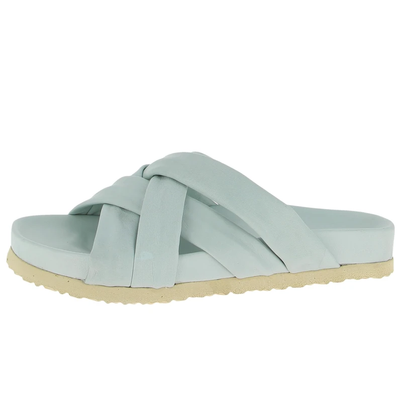 Andrea Conti Women's Mules Flat Slippers, Mint, 41 EU, Mint, 8.5 UK