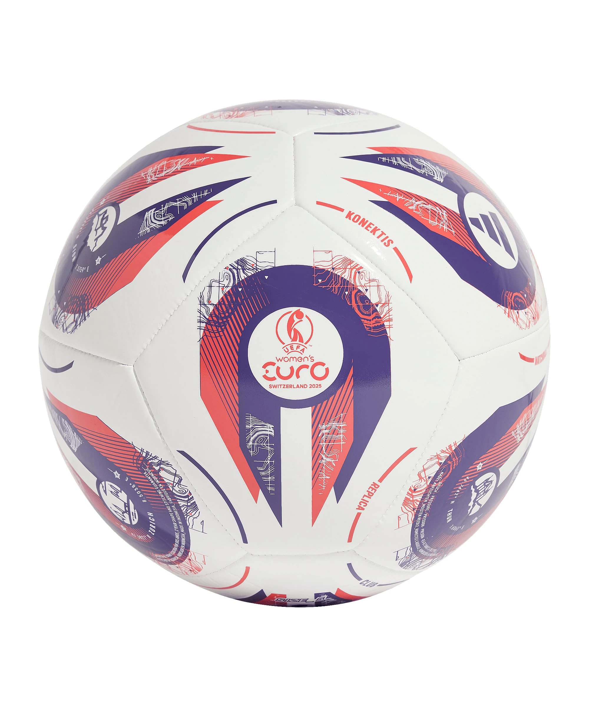 adidas UNISEX ADULTWOMEN SS EURO25 CLUB BALL
