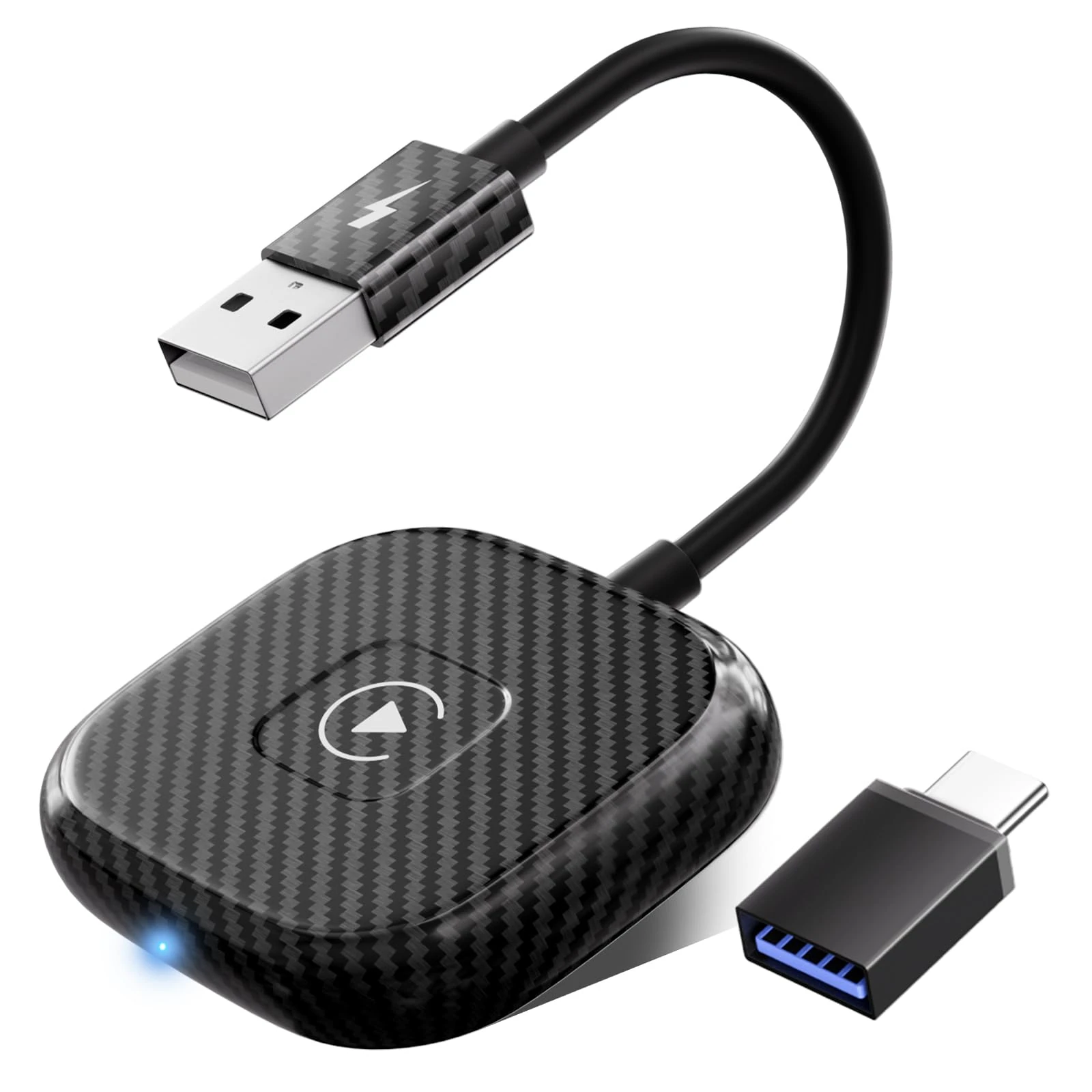 UWECAN CarPlay Wireless Adapter for iPhone, Wireless CarPlay Adapter UK for Factory Wired CarPlay Cars, Converts Wired to Wireless CarPlay, Fit for Cars from 2017-2025 & iPhone iOS 11+