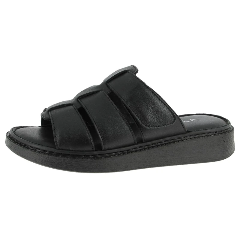 Andrea Conti Women's Mules Flat Slippers, Black, 5 UK