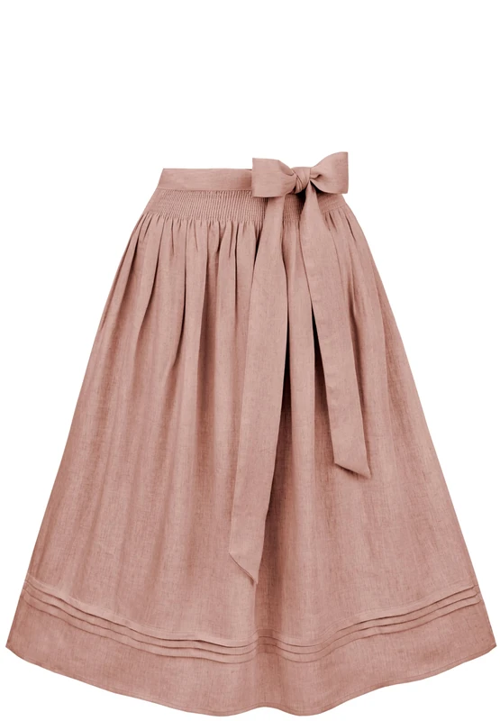 Stockerpoint Mina Dirndl Apron, Dusky Pink, 34-38, antique pink, 34-38 - Image 1